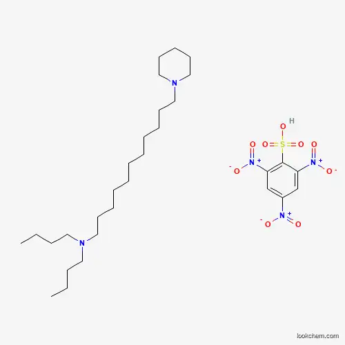 Molecular Structure of 7401-28-7 (2,4,6-Trinitrobenzene-1-sulfonic acid--N,N-dibutyl-11-(piperidin-1-yl)undecan-1-amine (1/1))