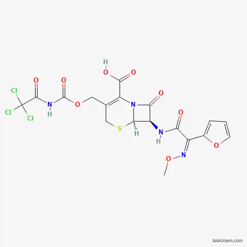 Molecular Structure of 76598-06-6 (N-(2,2,2-Trichloroacetyl)cefuroxime)