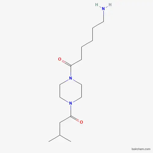 Molecular Structure of 789488-77-3 (6-Amino-1-[4-(3-methylbutanoyl)piperazin-1-yl]hexan-1-one)