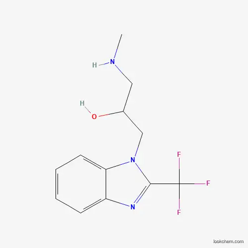Molecular Structure of 801228-17-1 (1-Methylamino-3-(2-trifluoromethyl-benzoimidazol-1-yl)-propan-2-ol)