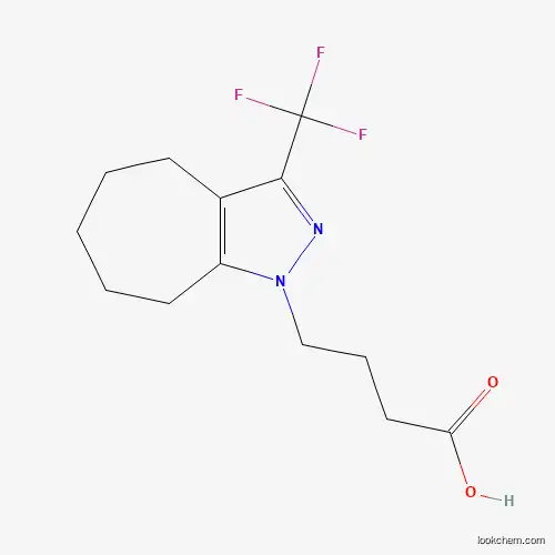 Molecular Structure of 832740-83-7 (4-[3-(trifluoromethyl)-5,6,7,8-tetrahydrocyclohepta[c]pyrazol-1(4H)-yl]butanoic acid)