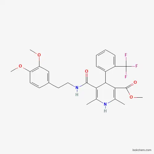 Methyl 1,4-Dihydro-2,6-dimethyl-4-(2’-trifluoromethyl)phenyl-pyridine-3-carboxylate-5-(3,4-dimethoxyphenyl)ethyl Carboxamide