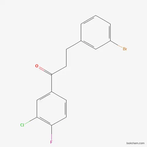 3-(3-BROMOPHENYL)-3'-CHLORO-4'-FLUOROPROPIOPHENONE