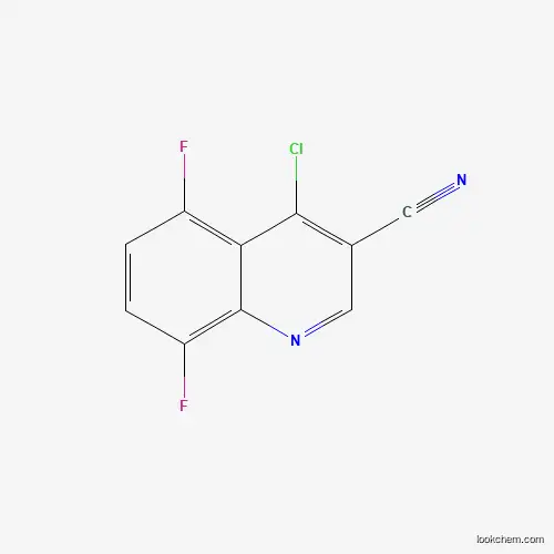 Molecular Structure of 936497-95-9 (4-Chloro-5,8-difluoroquinoline-3-carbonitrile)