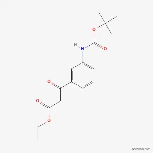 3-(3-tert-Butoxycarbonylamino-phenyl)-3-oxo-propionic acid ethyl ester