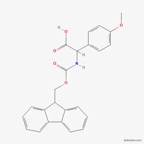 Molecular Structure of 1028530-29-1 ([(9h-Fluoren-9-ylmethoxycarbonylamino)]-(4-methoxyphenyl)acetic acid)