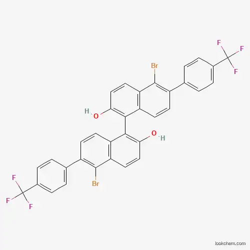(R)-5,5'-dibromo-6,6'-bis(4-(trifluoromethyl)phenyl)-1,1'-binaphthyl-2,2'-diol