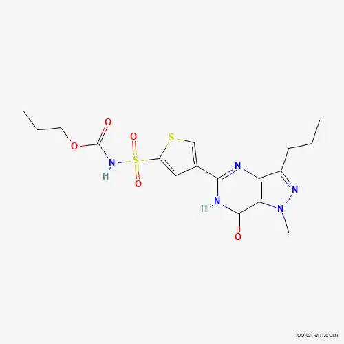 propyl 4-(1-methyl-7-oxo-3-propyl-6,7-dihydro-1H-pyrazolo[4,3-d]pyrimidin-5-yl)thiophen-2-ylsulfonylcarbamate
