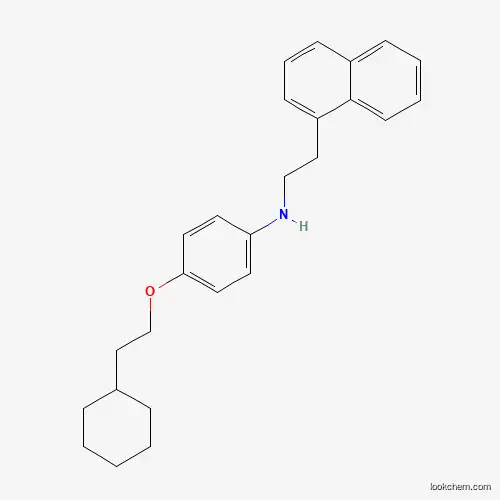 Molecular Structure of 1040693-44-4 (N-[4-(2-Cyclohexylethoxy)phenyl]-N-[2-(1-naphthyl)ethyl]amine)