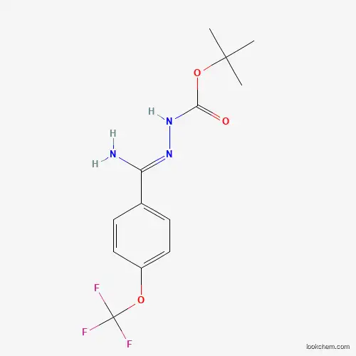 N'-[1-Amino-1-(4-(trifluoromethoxy)phenyl)methylid ene]hydrazinecarboxylic acid tert-butyl ester