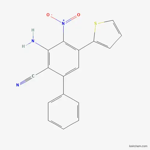 3-amino-4-nitro-5-(thiophen-2-yl)biphenyl-2-carbonitrile
