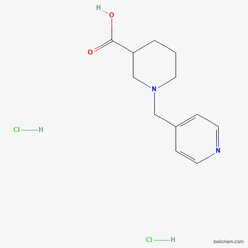 Molecular Structure of 1172483-73-6 (1-(Pyridin-4-ylmethyl)piperidine-3-carboxylic acid dihydrochloride)