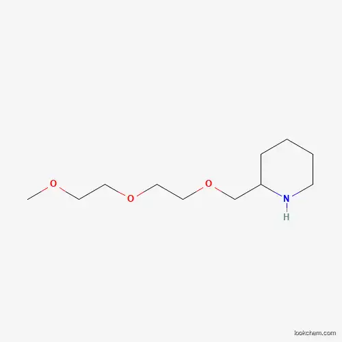 Molecular Structure of 1184920-67-9 (2-[2-(2-Methoxyethoxy)ethoxymethyl]piperidine)