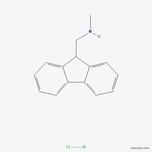 Molecular Structure of 1187930-52-4 ((9H-Fluoren-9-ylmethyl)-methyl-amine hydrochloride)