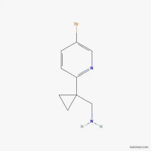 Molecular Structure of 1196156-83-8 ((1-(5-Bromopyridin-2-YL)cyclopropyl)methanamine)
