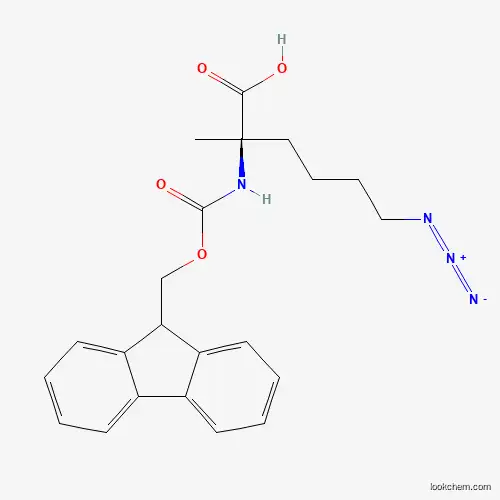 Molecular Structure of 1198791-54-6 ((R)-N-Fmoc-2-(4'-azidobutyl)alanine)