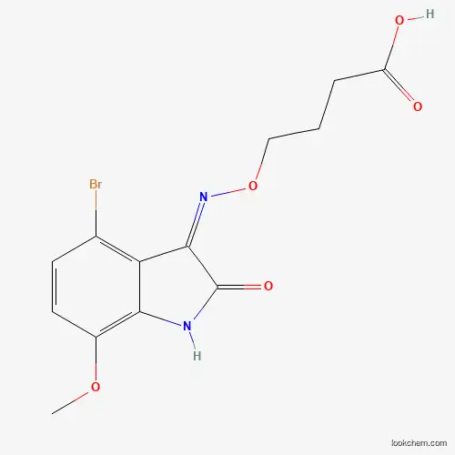 4-[4-Bromo-7-methoxy-2-oxo-1,2-dihydro-indol-(3Z)-ylideneaminooxy]-butyric acid