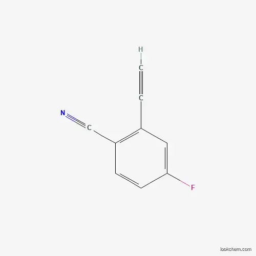 Molecular Structure of 1208076-36-1 (2-Ethynyl-4-fluorobenzonitrile)