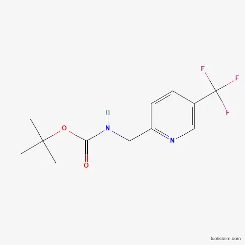 Molecular Structure of 1216276-20-8 (2-(N-Boc-aminomethyl)-5-(trifluoromethyl)pyridine)