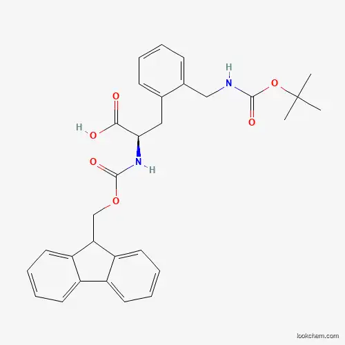 (2R)-2-(9H-fluoren-9-ylmethoxycarbonylamino)-3-[2-[[(2-methylpropan-2-yl)oxycarbonylamino]methyl]phenyl]propanoic acid