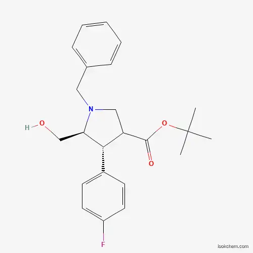 (4R,5S)-1-BENZYL-4-(4-FLUORO-PHENYL)-5-HYDROXYMETHYL-PYRROLIDINE-3-CARBOXYLIC ACID TERT-BUTYL ESTER