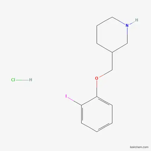 Molecular Structure of 1219976-54-1 (3-[(2-Iodophenoxy)methyl]piperidine hydrochloride)