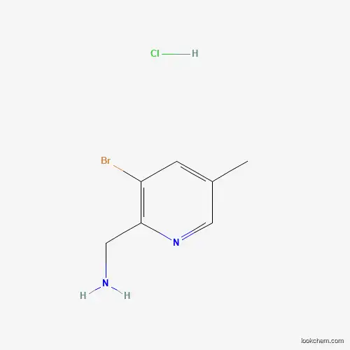 Molecular Structure of 1257535-62-8 ((3-Bromo-5-methylpyridin-2-YL)methanamine hydrochloride)