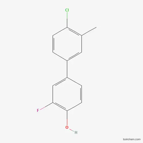 Molecular Structure of 1261918-30-2 (4-(4-Chloro-3-methylphenyl)-2-fluorophenol)