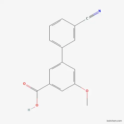Molecular Structure of 1261928-64-6 (3-(3-Cyanophenyl)-5-methoxybenzoic acid)
