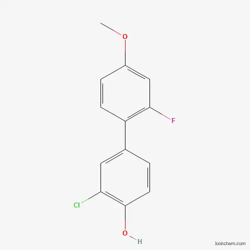 Molecular Structure of 1261931-63-8 (2-Chloro-4-(2-fluoro-4-methoxyphenyl)phenol)