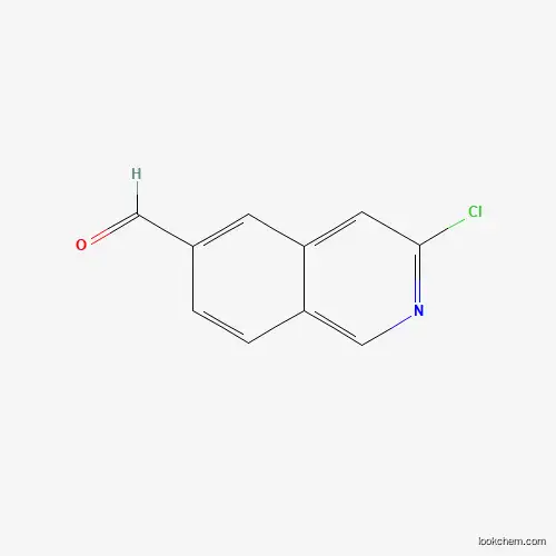Molecular Structure of 1337880-76-8 (3-Chloroisoquinoline-6-carbaldehyde)