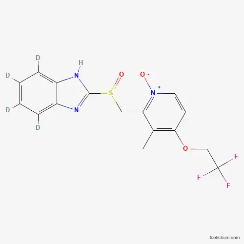 Molecular Structure of 1346604-20-3 (Lansoprazole-d4 N-Oxide)