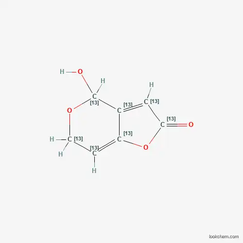 Molecular Structure of 1353867-99-8 (Patulin-13C7)