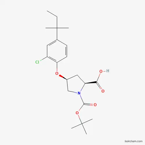 (2S,4S)-1-(tert-Butoxycarbonyl)-4-[2-chloro-4-(tert-pentyl)phenoxy]-2-pyrrolidinecarboxylic acid