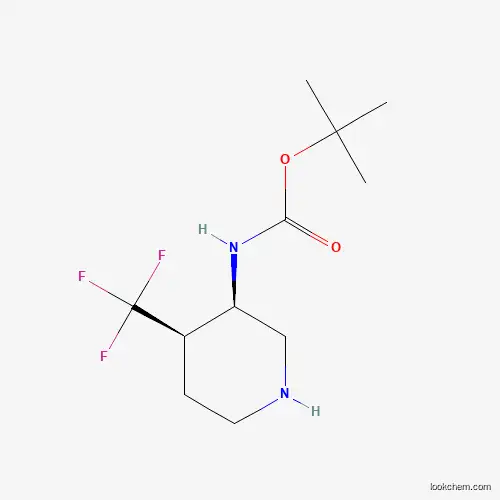 CIS-3-(BOC-AMINO)-4-(TRIFLUORMETHYL)PIPERIDINE
