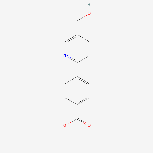 Molecular Structure of 1370587-25-9 (Methyl 4-[5-(hydroxymethyl)pyridin-2-yl]benzoate)