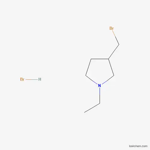 Molecular Structure of 1390655-09-0 (3-(Bromomethyl)-1-ethylpyrrolidine hydrobromide)