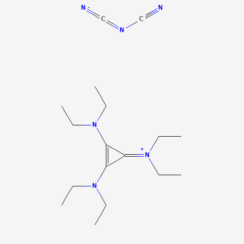 Molecular Structure of 1415962-26-3 (1,2,3-Tris(diethylamino)cyclopropenylium dicyanamide)