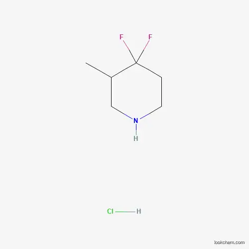 Molecular Structure of 1434141-99-7 (4,4-Difluoro-3-methylpiperidine hydrochloride)