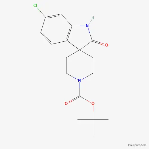 Molecular Structure of 1445603-41-7 (tert-Butyl 6-chloro-2-oxospiro[indoline-3,4'-piperidine]-1'-carboxylate)