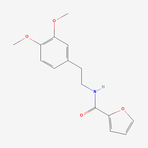 Molecular Structure of 146500-16-5 (N-[2-(3,4-dimethoxyphenyl)ethyl]furan-2-carboxamide)