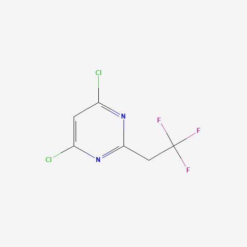 Molecular Structure of 1465571-87-2 (4,6-Dichloro-2-(2,2,2-trifluoroethyl)pyrimidine)