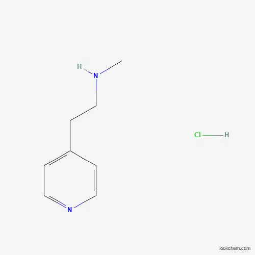 Molecular Structure of 15430-49-6 (N-Methyl-2-(pyridin-4-yl)ethanamine hydrochloride)