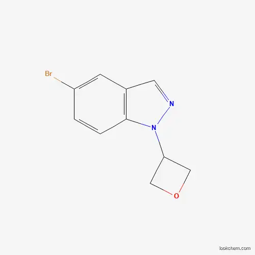 Molecular Structure of 1562397-40-3 (5-Bromo-1-(oxetan-3-yl)-1H-indazole)