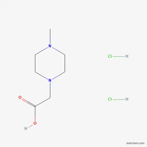 Molecular Structure of 171764-71-9 (2-(4-Methylpiperazin-1-yl)acetic acid dihydrochloride)