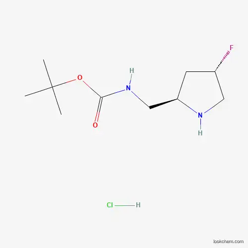 tert-butyl N-{[(2R,4S)-4-fluoropyrrolidin-2-yl]methyl}carbamate hydrochloride