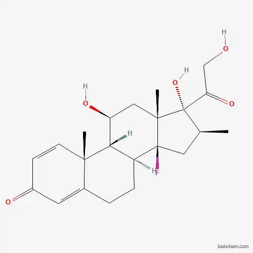 Molecular Structure of 185613-71-2 (14-Fluoro-11beta,17,21-trihydroxy-16beta-methyl-8alpha,9beta,14beta-pregna-1,4-diene-3,20-dione)