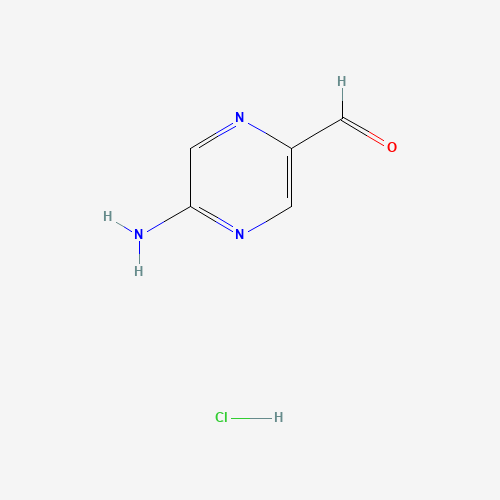 Molecular Structure of 1965308-99-9 (5-Aminopyrazine-2-carbaldehyde hydrochloride)