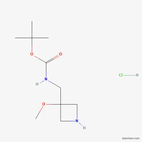 tert-butyl N-[(3-methoxyazetidin-3-yl)methyl]carbamate hydrochloride