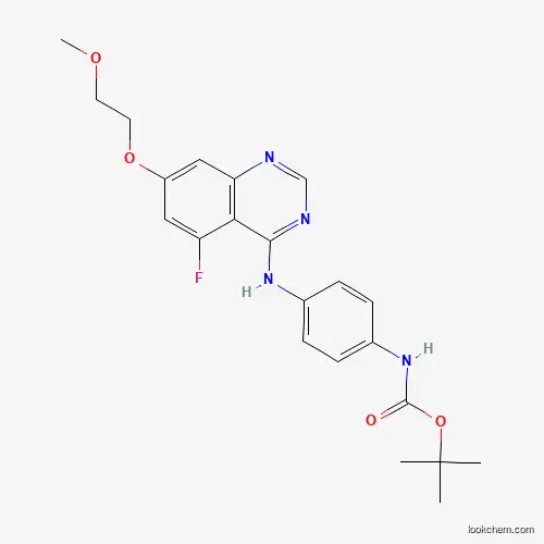 tert-Butyl (4-((5-fluoro-7-(2-methoxyethoxy)quinazolin-4-yl)amino)phenyl)carbamate
